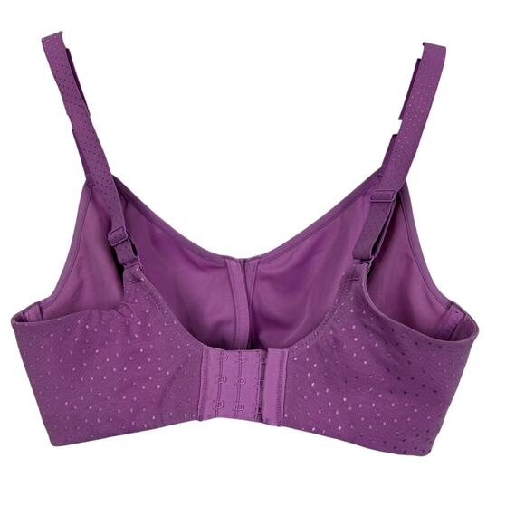 Wacoal Back Appeal Minimizer Bra Unlined Lavender Underwire Women sz 36DDD - Picture 13 of 16